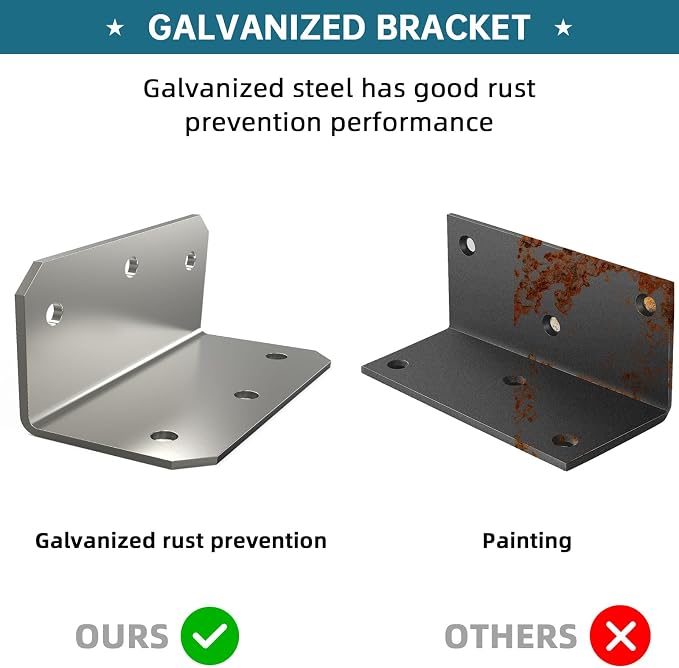 4x2x2 Inch L Brackets Corner Braces - Image 2