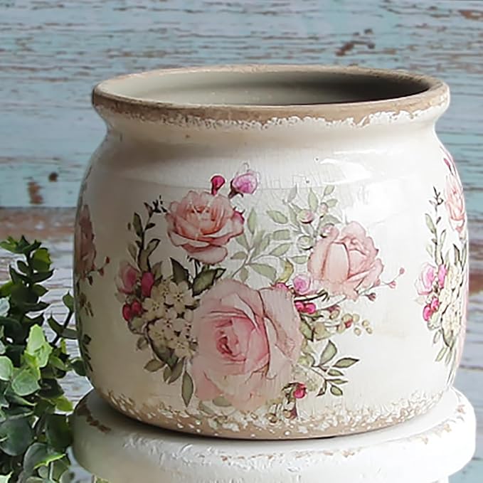 Xiaan Jiaju Vintage Victorian Ceramic Planter & Vase - Image 5