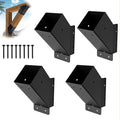 4 Pcs 45° 4"x 4"Angle Support Brackets | Angle Support Bracket|Heavy Duty Metal by AXWHYS