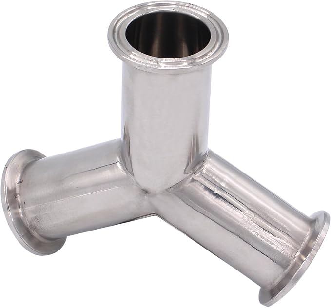 DERNORD Tri Clamp Wye Clamp End True Y Type Cross Tee Tube Stainless Steel 304 - Image 7
