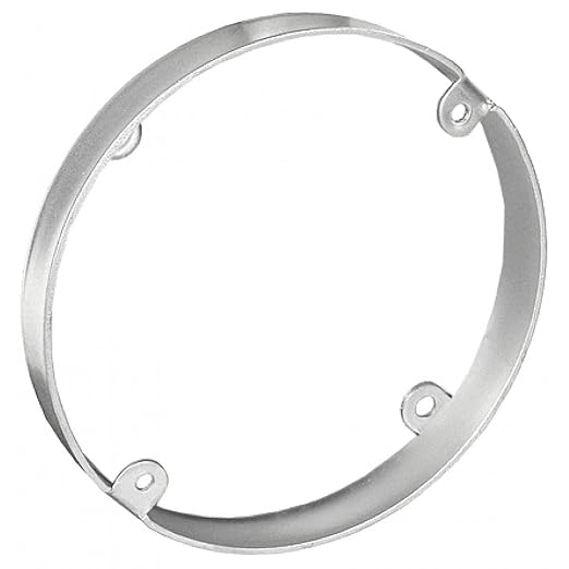 2 Pcs, 4 in. Round Pan Box Extension Ring, 1/2 in. Deep, Zinc Plated Steel Used by GARVIN
