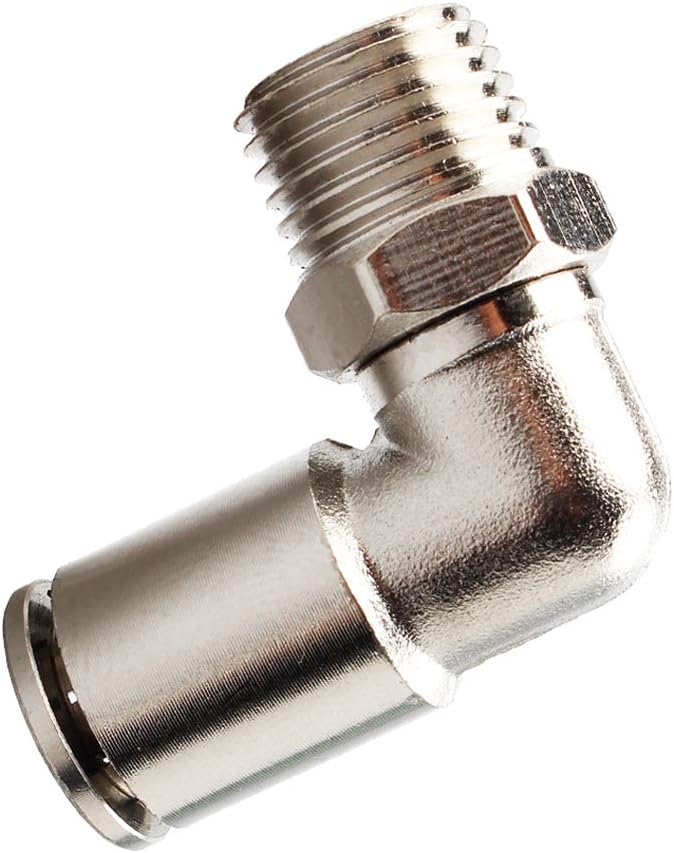 Beduan Brass BPL Push to Connect Air Fittings Elbow 1/4" Tube OD x 1/4" NPT - Image 3