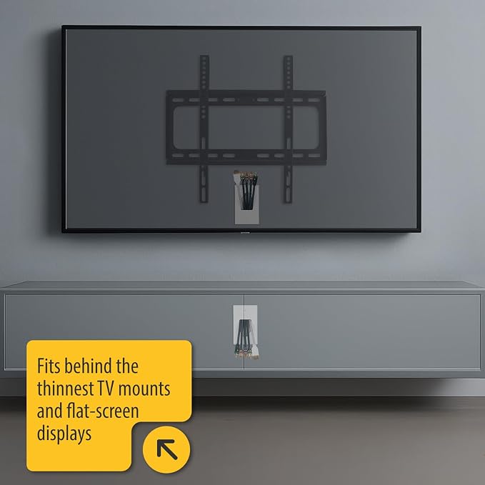 DataComm Electronics 1-Gang Recessed Cable Wall Plate - Image 3