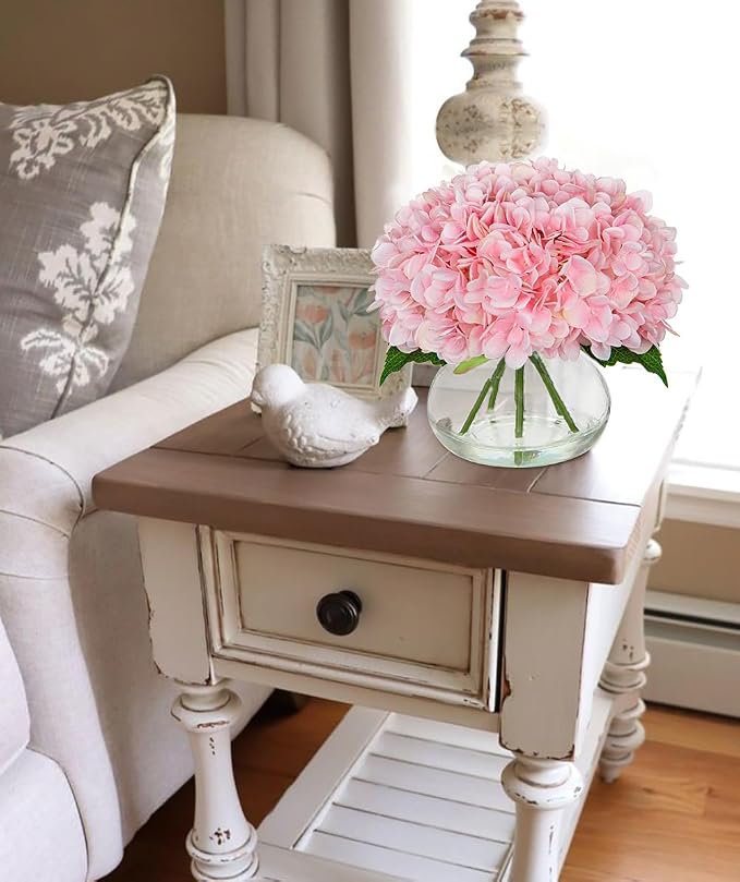 Hollyone Pink Hydrangea Artificial Flowers - Image 6