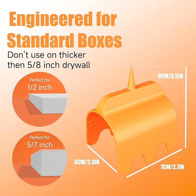 6-Pack Drywall Outlet Marker Tool - Image 2
