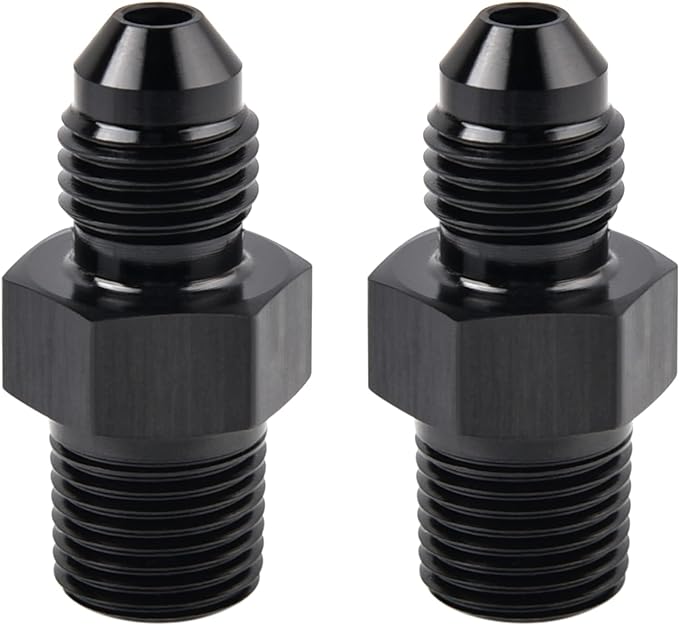 EVIL ENERGY 4AN Male Flare to 1/8" NPT Pipe Fitting Adapter Aluminum Straight by EVILENERGY