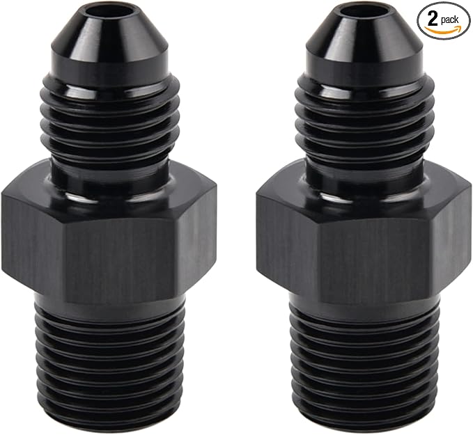 EVIL ENERGY 3AN Male Flare to 1/8" NPT Pipe Fitting Adapter Aluminum Straight by EVILENERGY