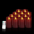 Artmarry Flameless Candles 4" 5" 6" Set of 2/3/6 Outdoor Indoor Pillars Battery by Artmarry