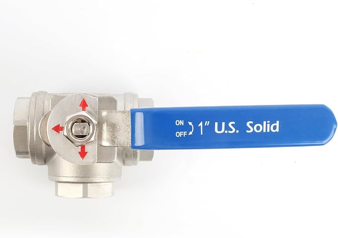 U.S. Solid 1" 3 Way Ball Valve - Image 5