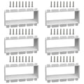 4-Gang BE4 Non-Metallic Electrical Power Outlet Box Extender, 6 Pack | ETL by XGGYA