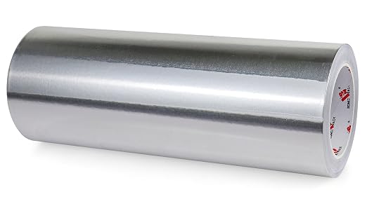 BOMEI PACK Aluminum Foil Tape, Heavy Duty Metal Foil, High Temperature Silver by BOMEIPACK