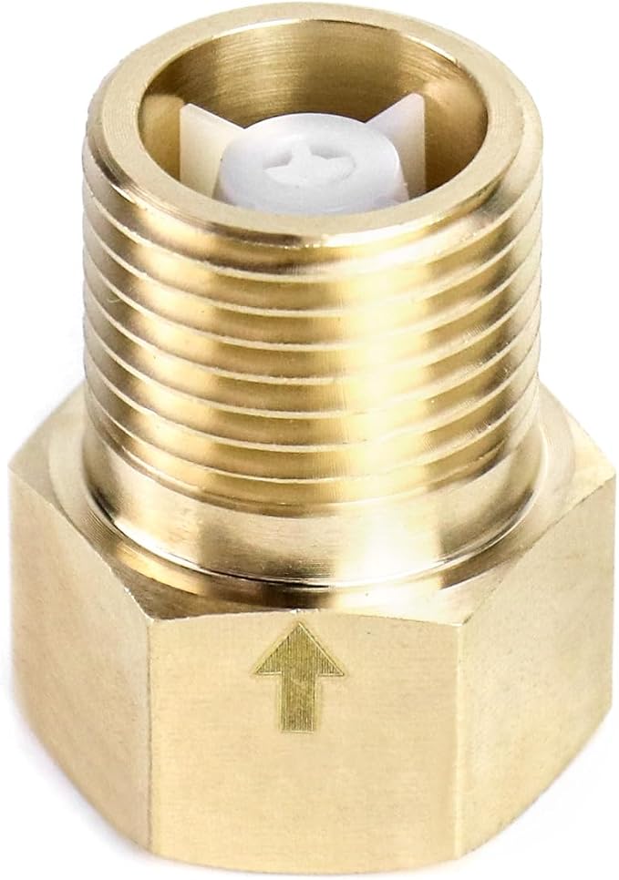 QWORK Brass One-way Check Valve - Image 3