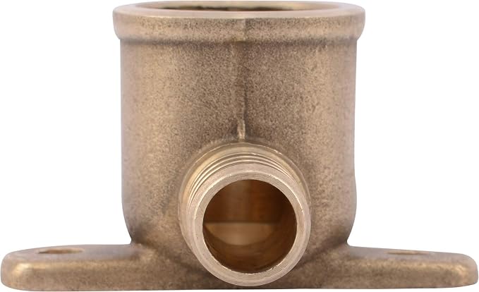 SharkBite 1/2 PEX Pipe x 1/2 Inch FNPT Crimp 90 Degree Drop Ear Elbow, Brass - Image 2