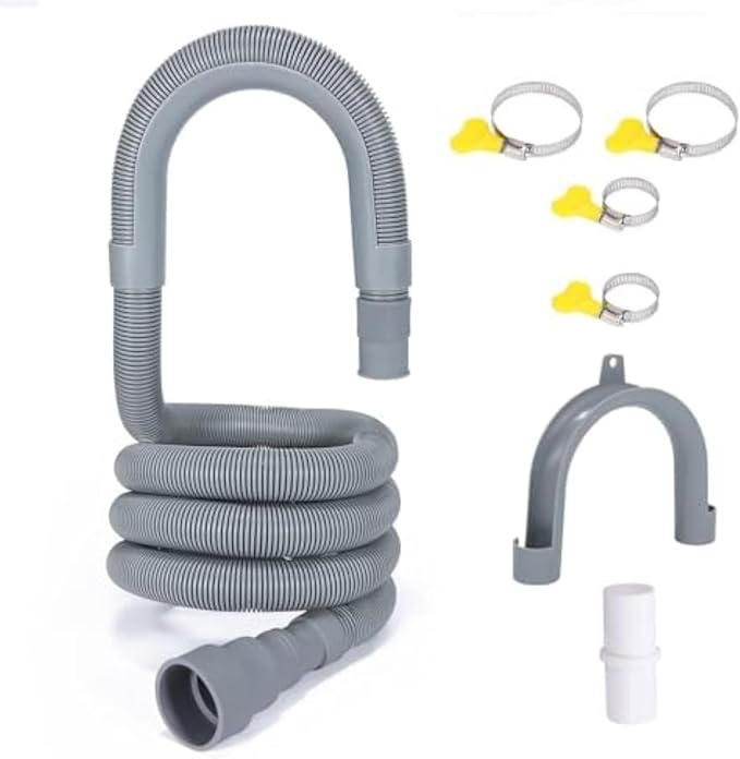PinkCross Universal Washing Machine Drain Hose Extension, Flexible Washer & by Unknown