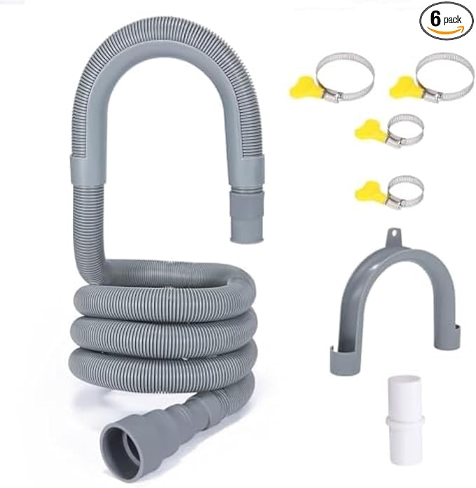PinkCross Universal Washing Machine Drain Hose Extension, Flexible Washer & by Unknown