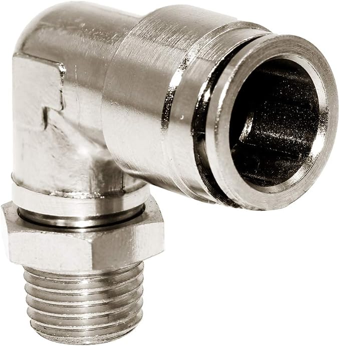 Beduan Brass BPL Push to Connect Air Fittings Elbow 3/8" Tube OD x 1/2" NPT - Image 3