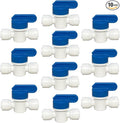 1/4 inch OD Tubing&Hose&Pipe Use Inline Shut Off Ball Valve Plastic Quick by Unknown
