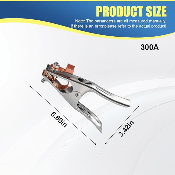 2PCS 300A Welding Ground Clamp, Manual Welder Electrode Clamp Tool - Image 2