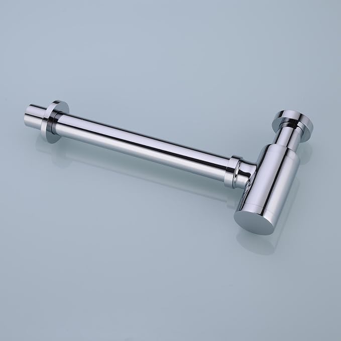 Chrome P-TRAP Brass Basin Sink Waste Trap Drain Kit - Image 2