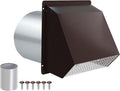 4 Inch Dryer Vent Cover Outside Hooded Wall Vent by JYINCPED