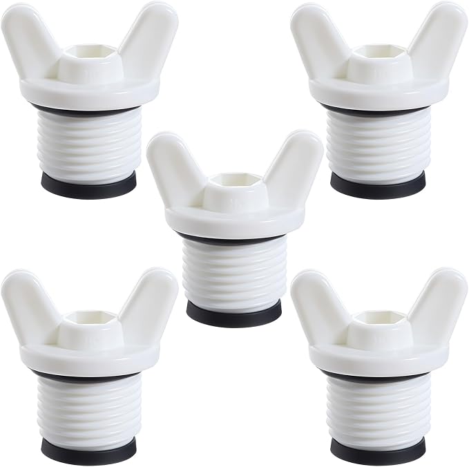 5 Pcs 1/2” NPT Pipe Fitting End Caps Connector Plug by Unknown