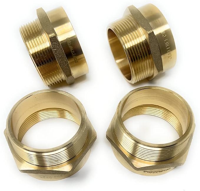 Cascada 2" G Thread Female to NPT Male Pipe Fitting Adapter | Lead-Free Brass - Image 6
