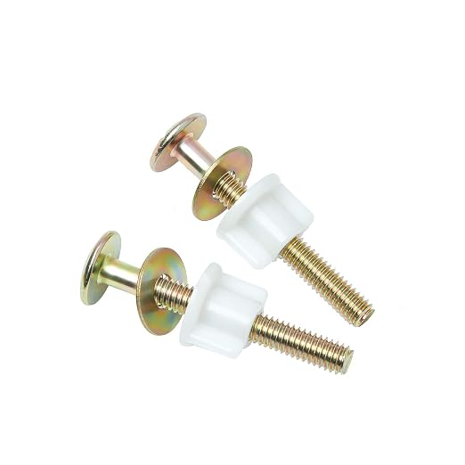 2Pcs Toilet Seat Screws, Steel Toilet Seat Hinge Bolts and Nuts, Heavy Duty by A.I.FORCE