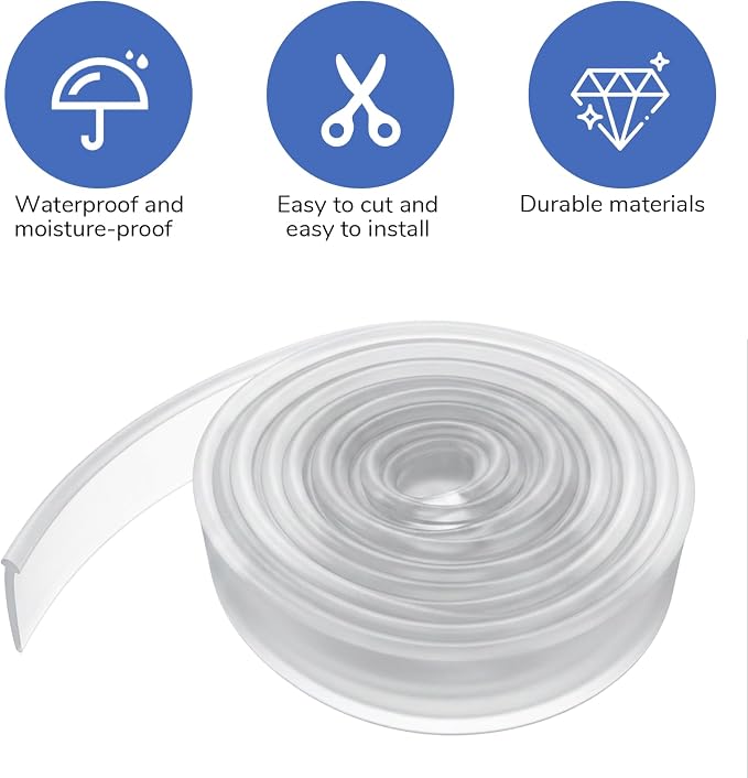Framed Shower Door Bottom Seal Shower Bottom Waterproof Rubber Sweep Trim | 118 - Image 6