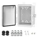 Electrical Box, IP67 Waterproof Hinged Cover Stainless Steel Latch Junction Box by LeMotech
