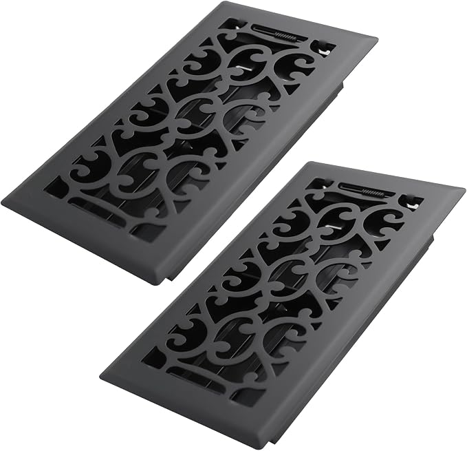Howeall 4x8 Inches 2 Pack Heavy Duty Walkable Floor Register by Howeall