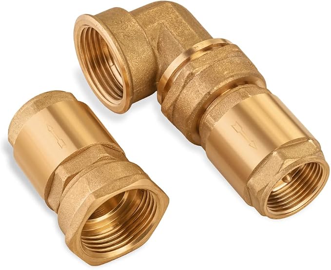 2 pcs Brass One Way Check Valve 3/4" Female Backflow Preventer, Check Valve - Image 8