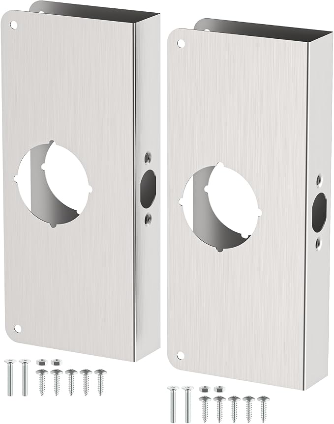 U 9585 Stainless Steel Lock Reinforcement Plate by Unknown