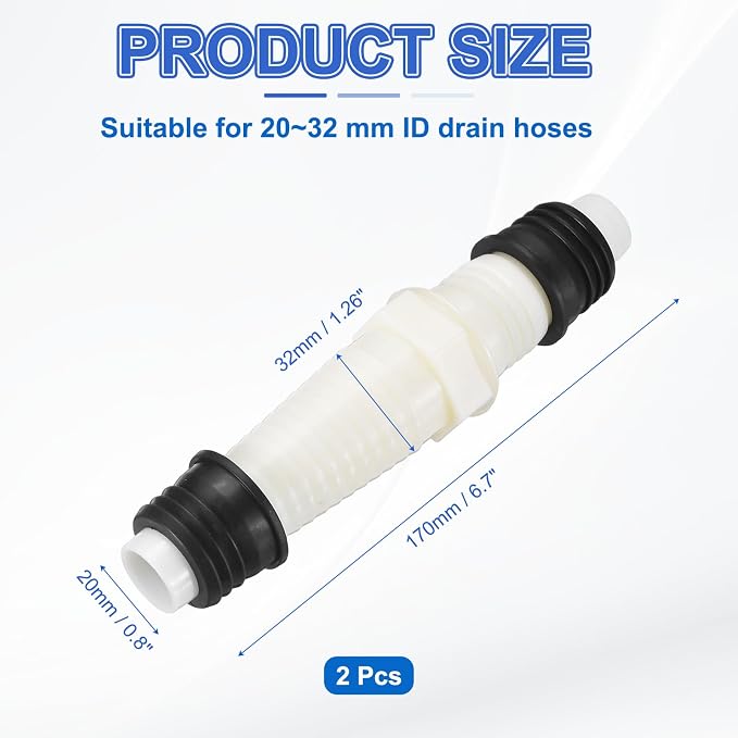 PATIKIL Washing Machine Drain Connector 2 Pcs - Image 2