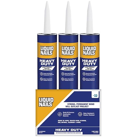 Liquid Nails Heavy Duty 28 oz. Tan Latex-Based Construction Adhesive Low VOC by LiquidNails