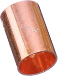 EZ-FLUID Plumbing 2" C X C LF Copper Slip Coupling Pressure Copper Fitting by EZ-FLUIDPlumbingProducts