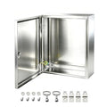 Electrical Enclosure 12x12x8, 304 Stainless Steel Enclosure IP66 Waterproof and by YcXingnon