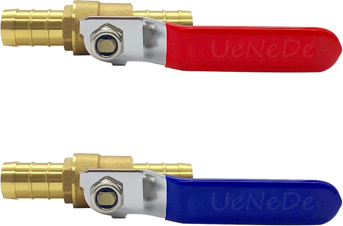 Uenede Brass 3/4 Inch PEX Ball Valve, Pipe Crimp Fitting - Image 5