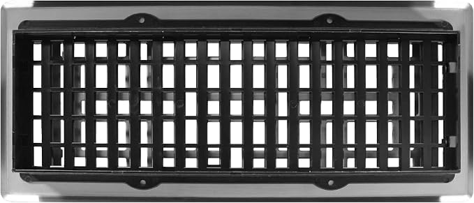 Decor Grates AJH412-NKL Oriental Floor Register, 4x12 Inches, Brushed Nickel - Image 4
