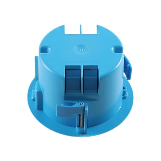 4 Pack 1 Gang PVC Blue Round Ceiling Electrical Box, Old Work, 4.25" Dia - Image 5