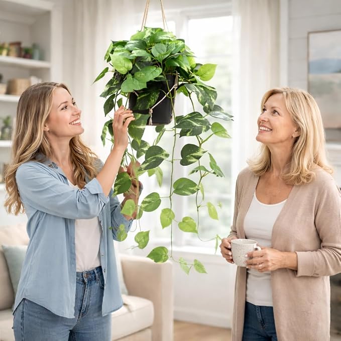 alyptus Fake Pothos Hanging Plants - Image 4