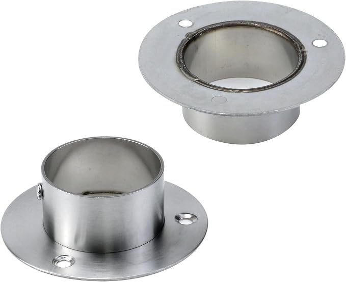 Antrader 4-Pack 2-Inch Stainless Steel Closet Rod Flanges - Image 5