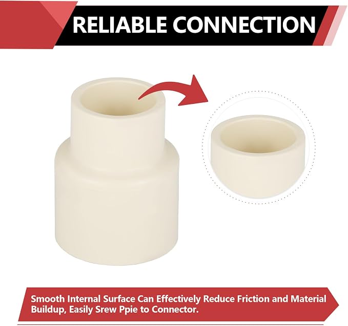 30 Pack EFIELD CPVC Coupling Adapter Fittings, 3/4" Slip x 1/2" Slip | Socket - Image 4