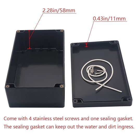 Junction Box IP65 Waterproof ABS Plastic Electrical Project Case Power Junction - Image 4