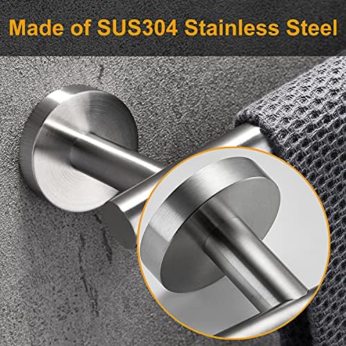Nolimas 12 Inch Bath Hand Towel Bar SUS 304 Stainless Steel Towel Rod Rack - Image 4