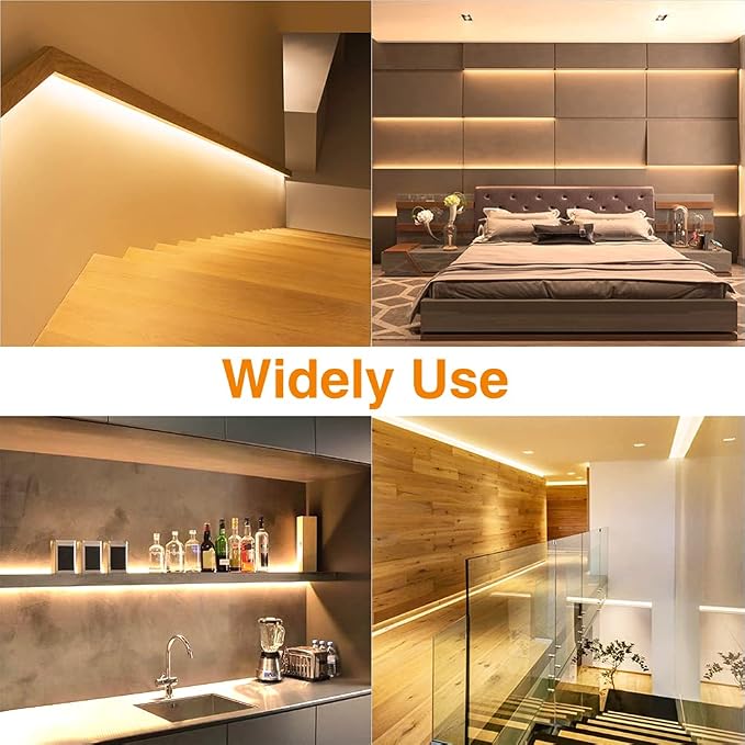 Warm LED Strip Lights, Onforu16.4ft Dimmable Strip Lighting, 3000K 5m 12v Tape - Image 5