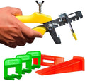Tile Leveling System – 400 Tile Spacers + 200 Reusable Wedges + 1 Tile Plier – by EMAISTORE