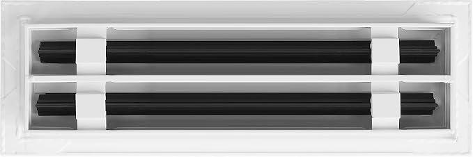 BUILDMART - 12x4 White Modern AC Vent Cover - Decorative Air Vent - Standard - Image 2