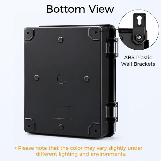 LeMotech Junction Box IP67 Waterproof Electrical Box ABS Plastic Hinged Shell - Image 5