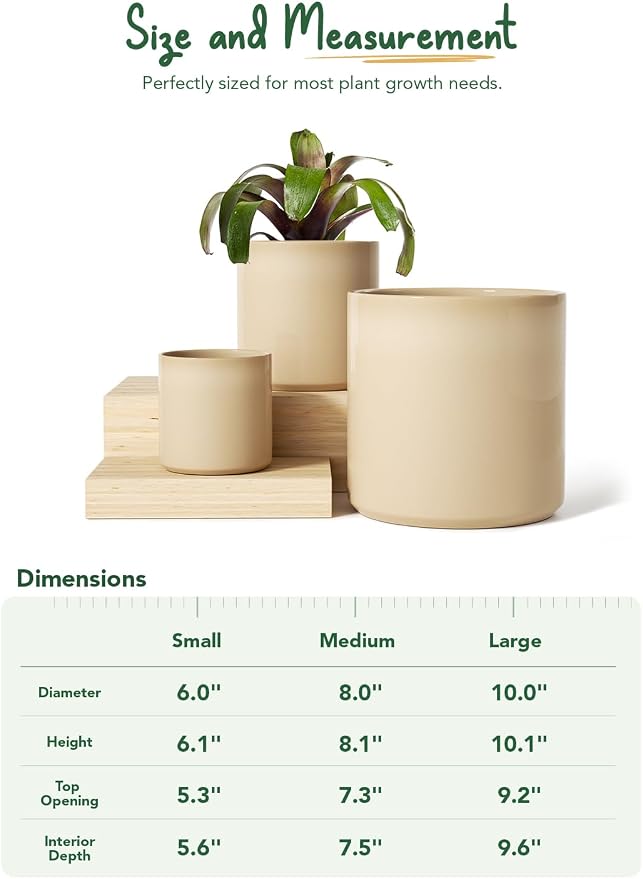 LE TAUCI 10+8+6 Inch Ceramic Pots - Image 5