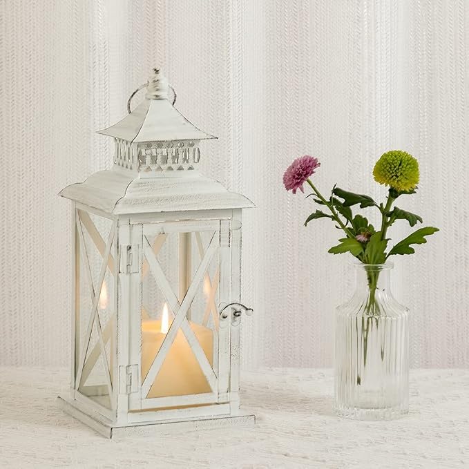 Lantern Decorative Indoor & Outdoor, Large Square Hanging Spring Home Decor - Image 2